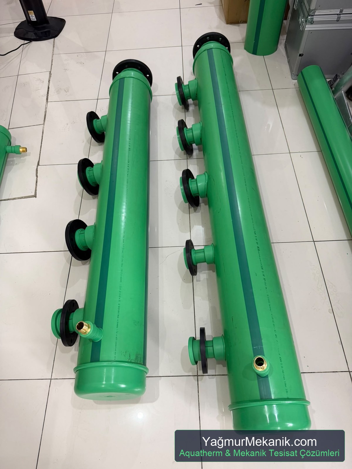 Aquatherm PPRC kollektör mekanik oda montajı ve tesisat uygulaması