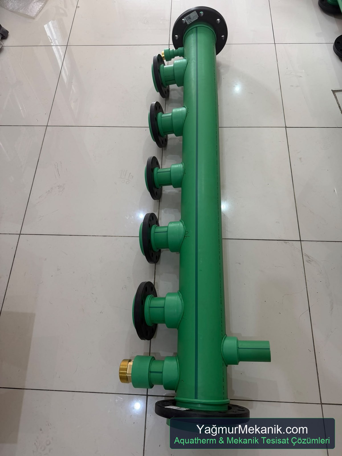 Aquatherm PPRC kollektör mekanik oda montajı ve tesisat uygulaması