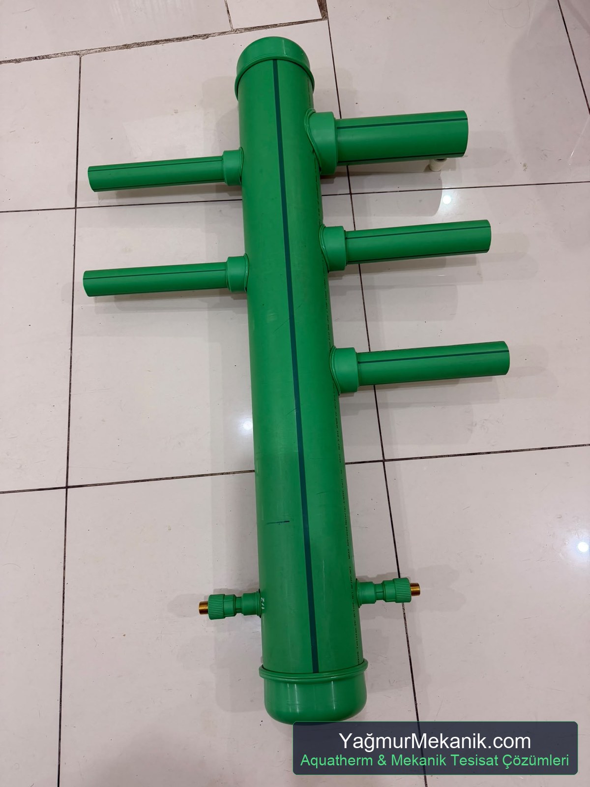 Aquatherm PPRC kollektör mekanik oda montajı ve tesisat uygulaması