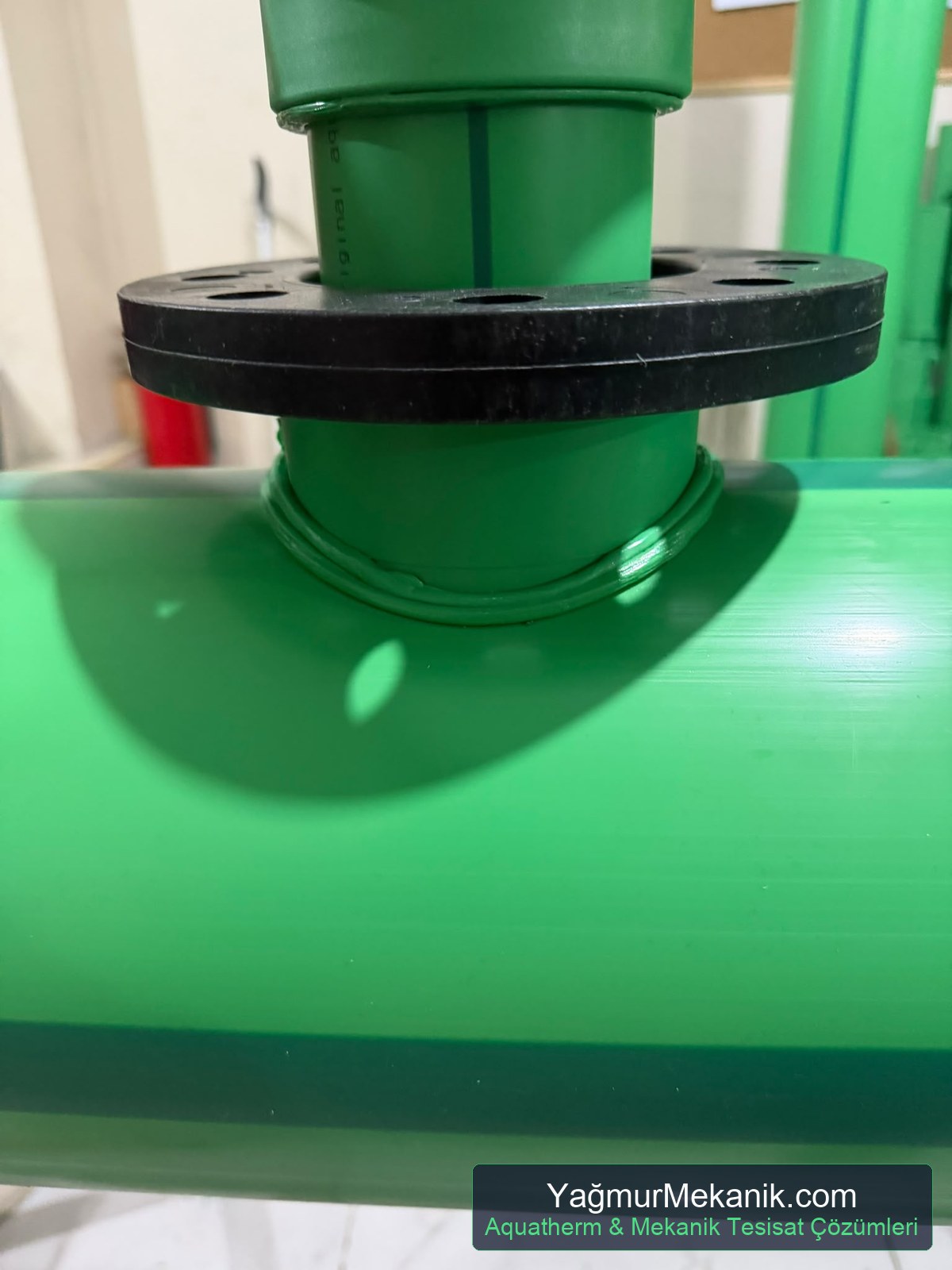 Aquatherm PPRC kollektör mekanik oda montajı ve tesisat uygulaması